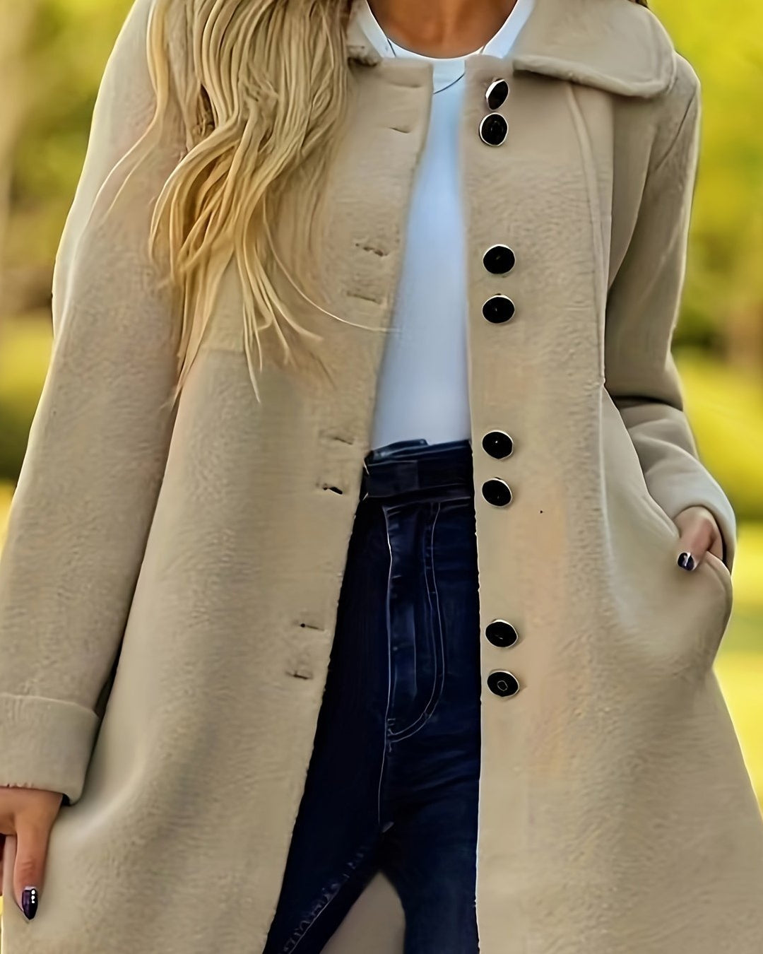 Loji | Manteau mi-long moderne et raffiné