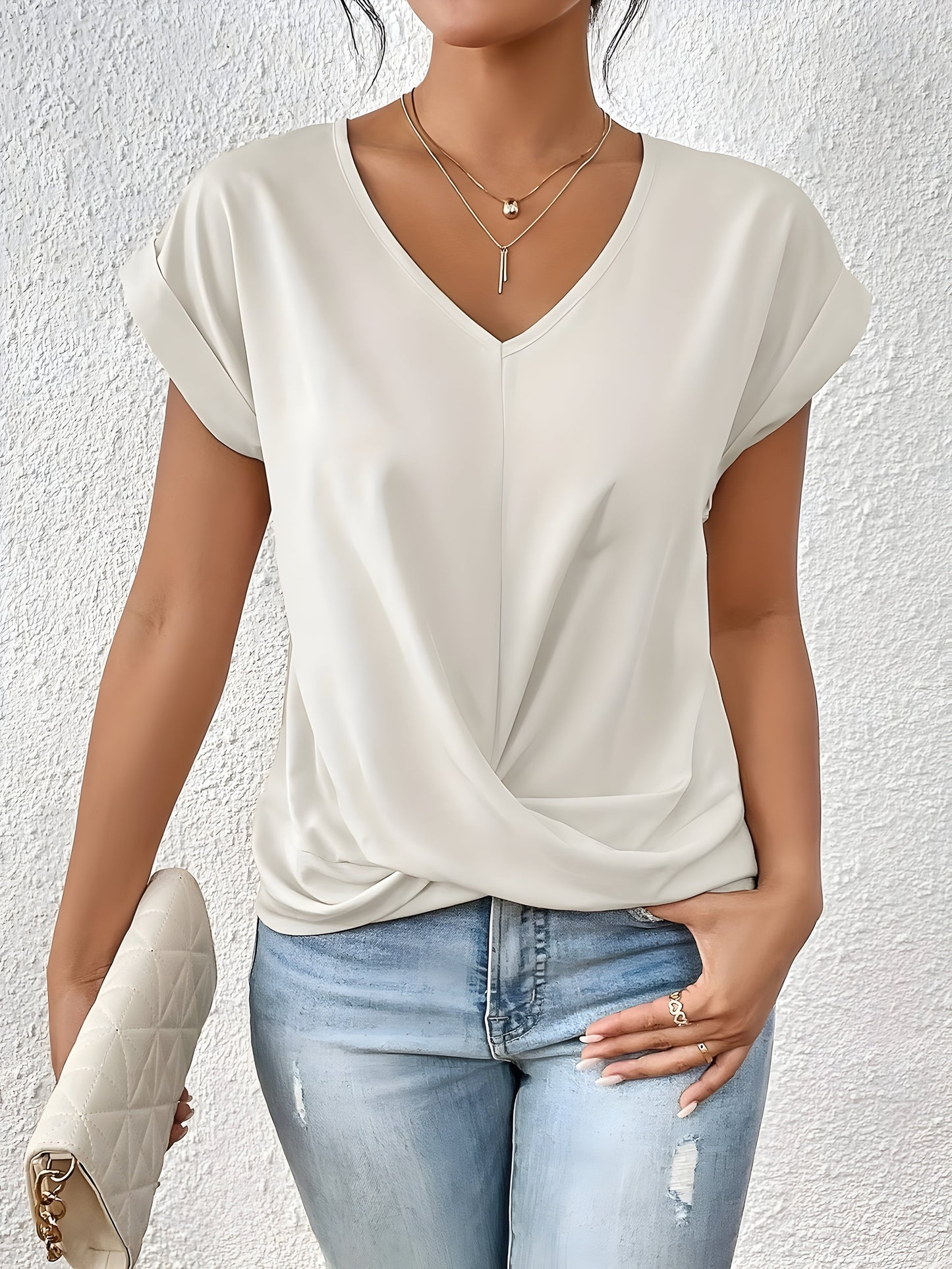 Valeria | T-shirt à encolure en V
