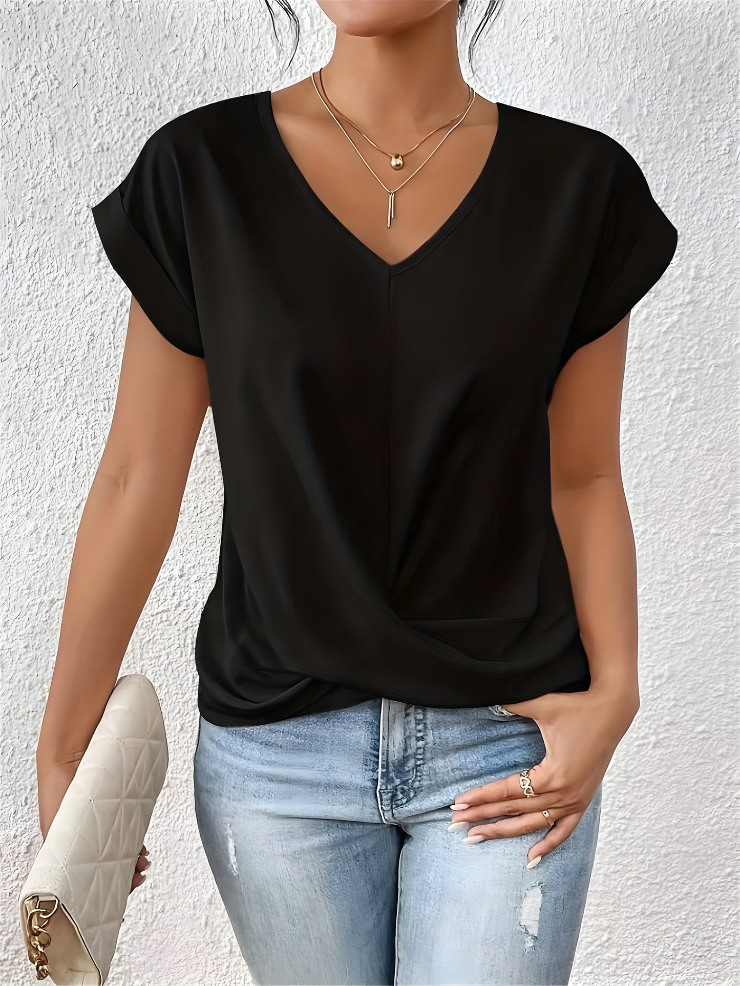 Valeria | T-shirt à encolure en V