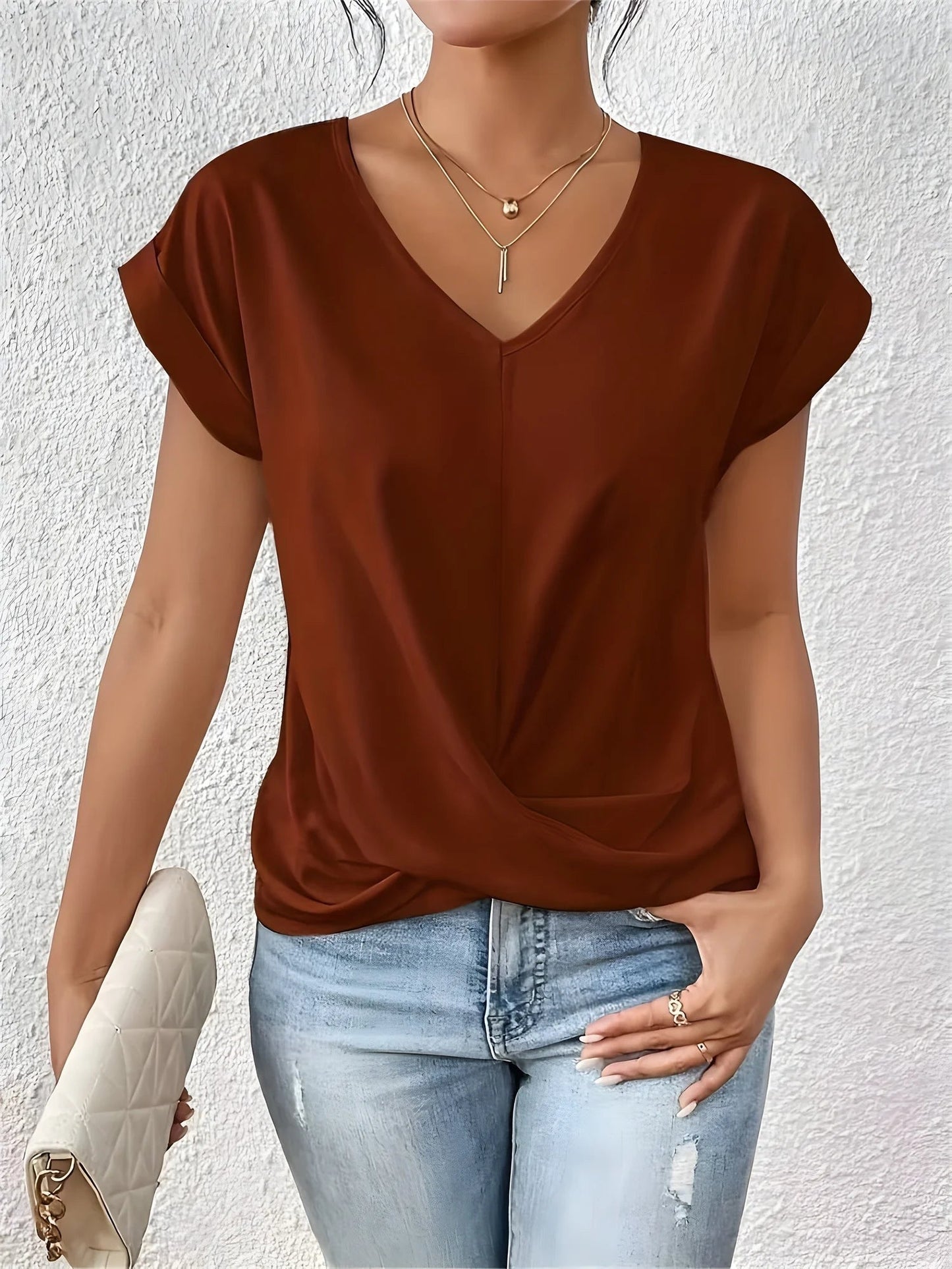 Valeria | T-shirt à encolure en V