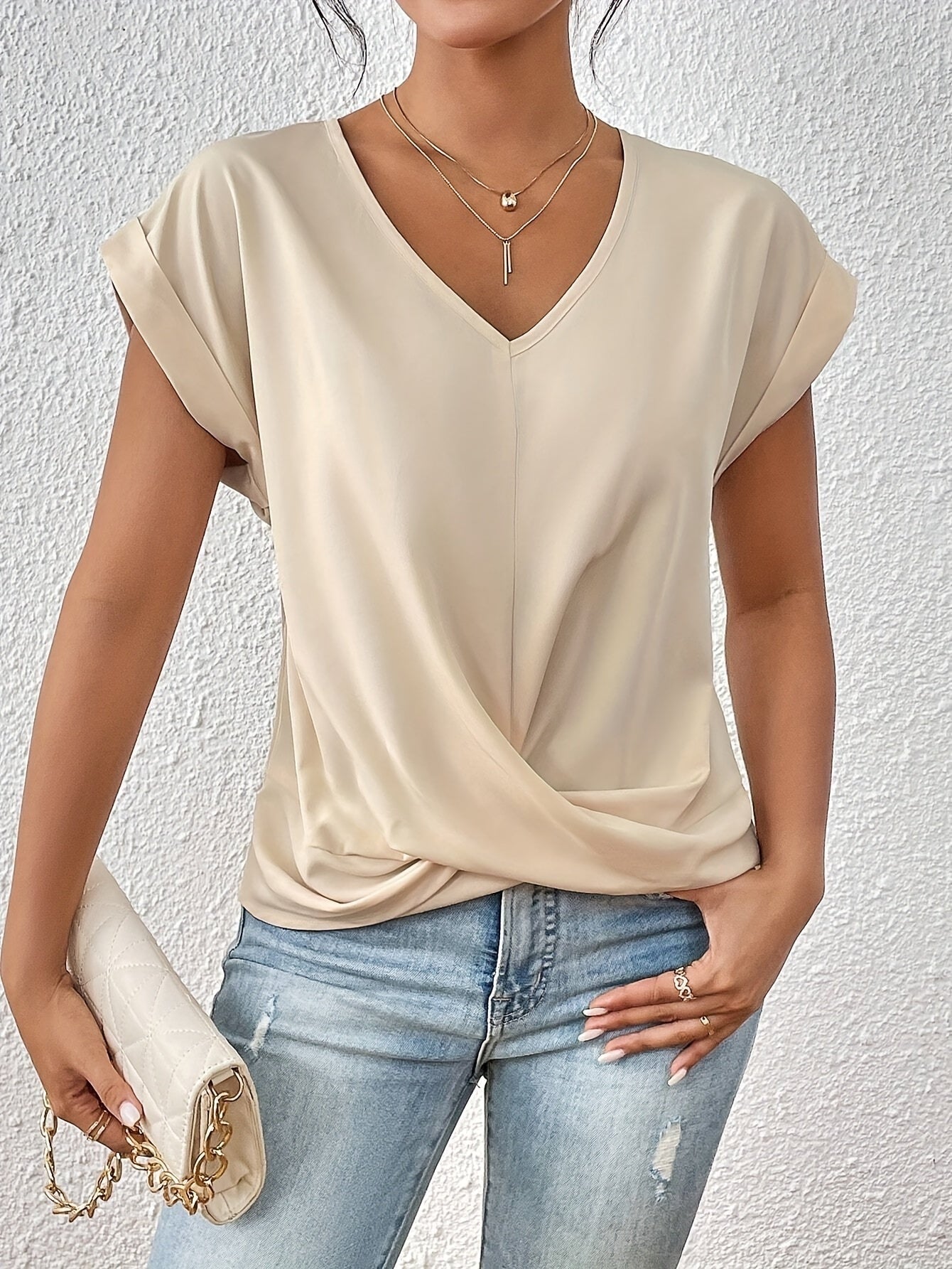 Valeria | T-shirt à encolure en V