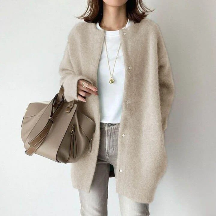 VANNA| ÉLÉGANTE VESTE EN MAILLE BOUTONNÉE