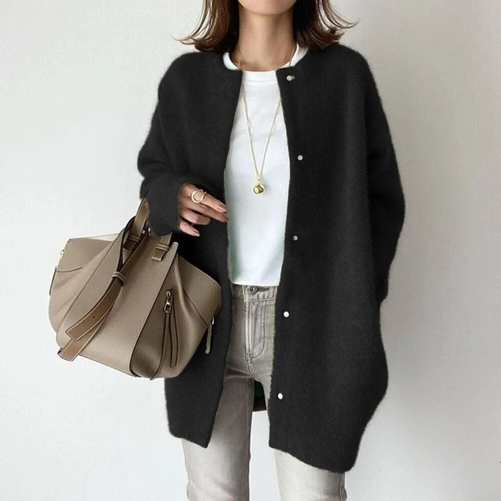 VANNA| ÉLÉGANTE VESTE EN MAILLE BOUTONNÉE