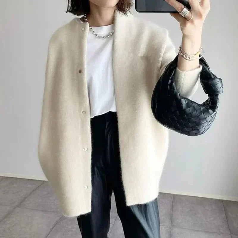 VANNA| ÉLÉGANTE VESTE EN MAILLE BOUTONNÉE