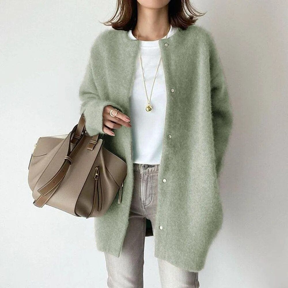 VANNA| ÉLÉGANTE VESTE EN MAILLE BOUTONNÉE