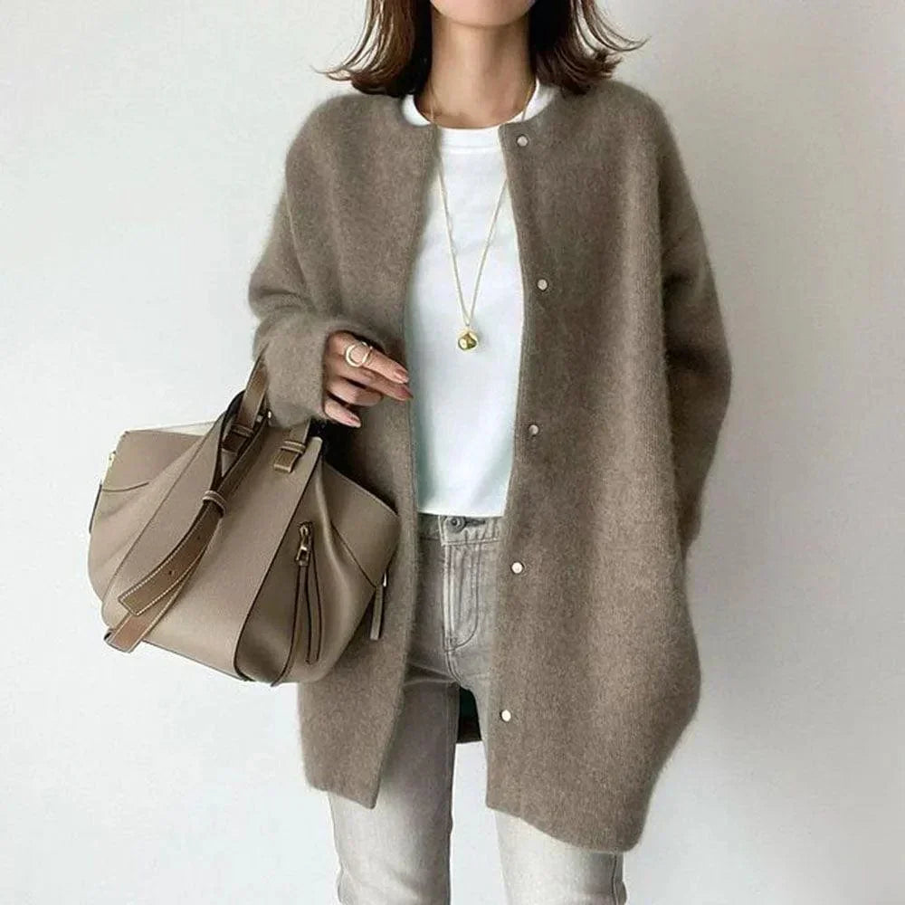 VANNA| ÉLÉGANTE VESTE EN MAILLE BOUTONNÉE