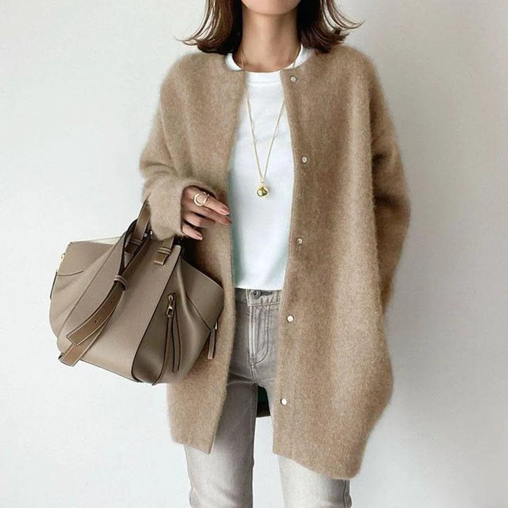 VANNA| ÉLÉGANTE VESTE EN MAILLE BOUTONNÉE