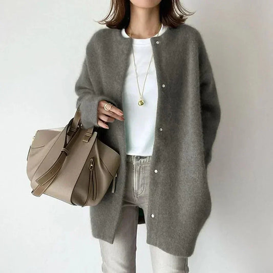 VANNA| ÉLÉGANTE VESTE EN MAILLE BOUTONNÉE